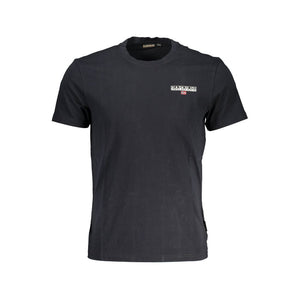 Napapijri Black Cotton T-Shirt