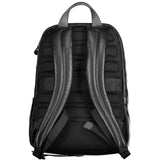 Piquadro Black Leather Backpack