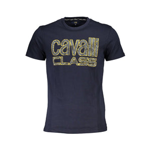 Cavalli Class Blue Cotton T-Shirt