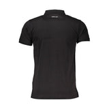 Cavalli Class Black Cotton Polo Shirt