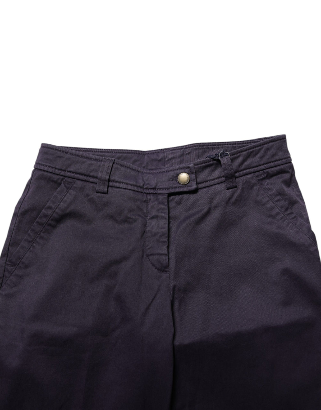 Incotex Dark Purple Mid Waist Casual Straight Pants