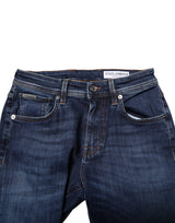 Dolce & Gabbana Dark Blue Cotton Skinny Denim Jeans