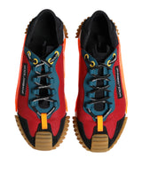 Dolce & Gabbana Multicolor Logo Low Top NS1 Men Sneakers Shoes