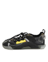 Dolce & Gabbana Black Lace Up Low Top NS1 Sneakers Shoes