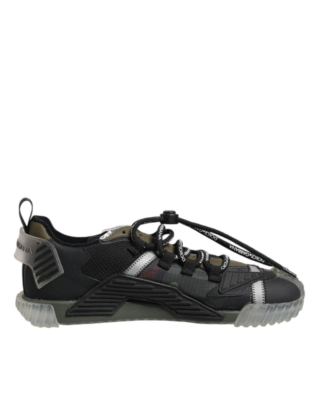 Dolce & Gabbana Black Lace Up Low Top NS1 Sneakers Shoes