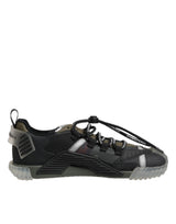 Dolce & Gabbana Black Lace Up Low Top NS1 Sneakers Shoes