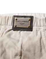 Dolce & Gabbana Gray Cotton Stretch Regular Men Brief Underwear