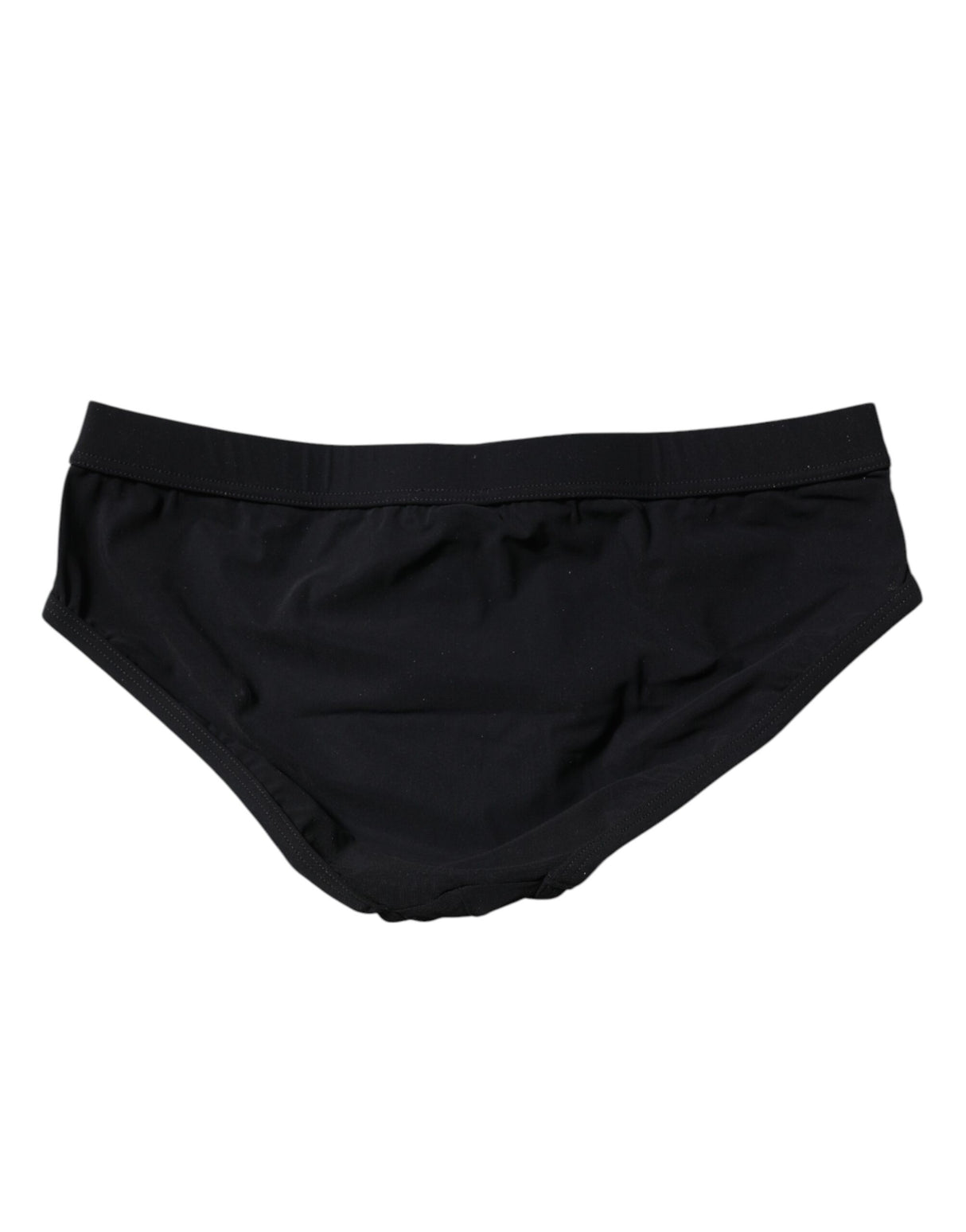 Dolce & Gabbana Black Logo Plaque Men Beachwear Brief Swimwear