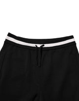 Dolce & Gabbana Black Cotton Men Jogger Sweatpants Pants