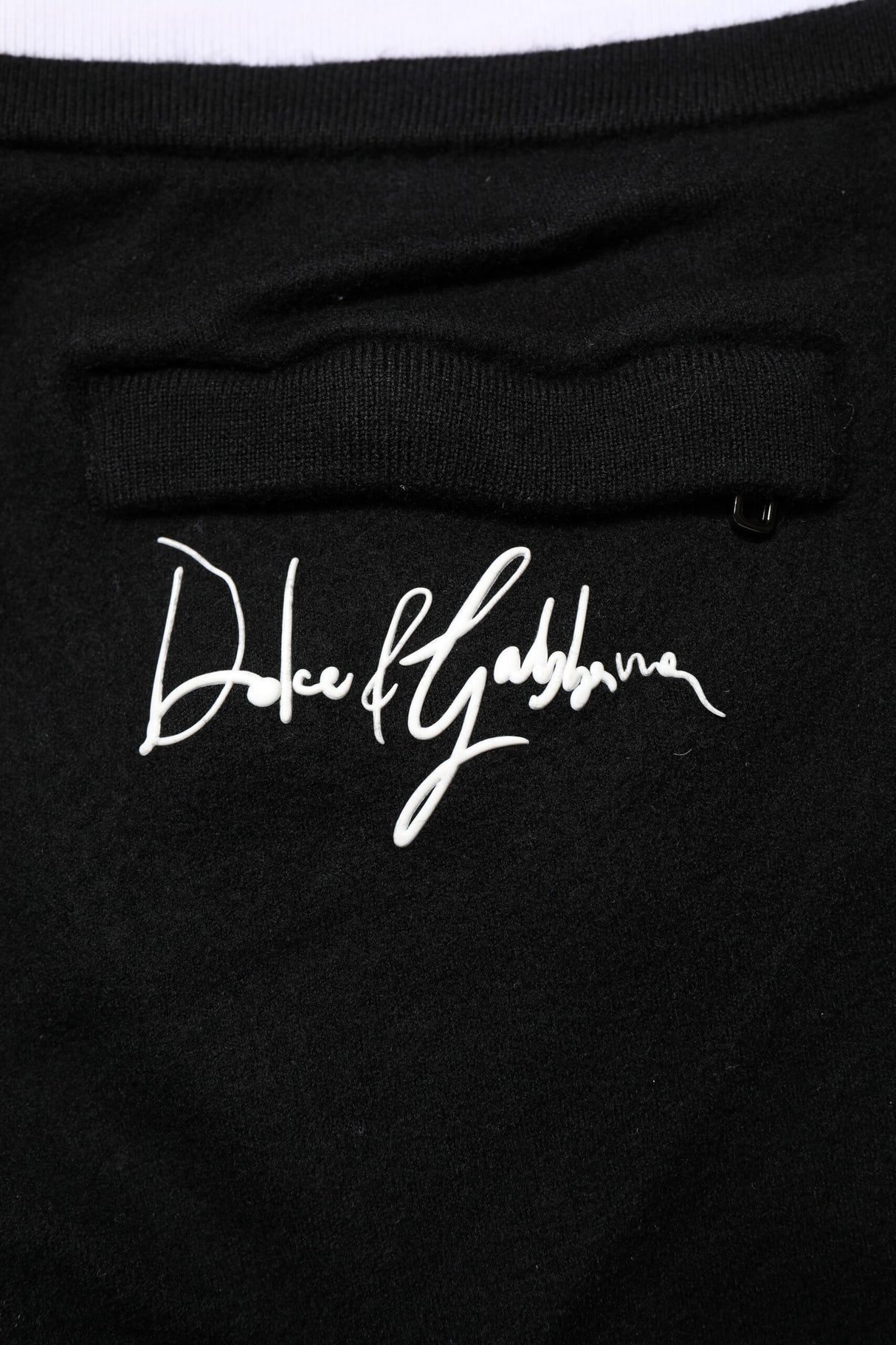 Dolce & Gabbana Black Wool Men Jogger Sweatpants Pants