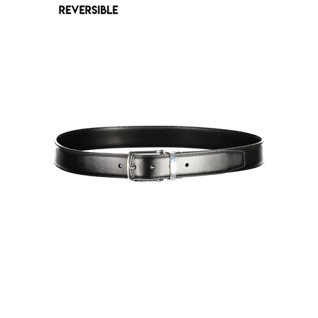 Sergio Tacchini Black Leather Belt