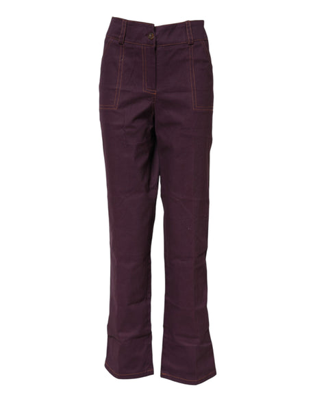 BENCIVENGA Purple High Waisted Tapered Pants