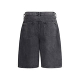 7FOR Denim Caviar Shorts