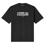 Comme Des Fuckdown Black Cotton T-Shirt