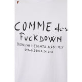 Comme Des Fuckdown White Cotton T-Shirt