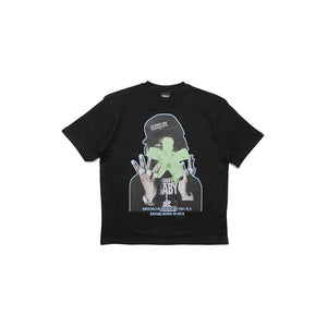 Comme Des Fuckdown Black Cotton T-Shirt