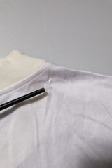 Dolce & Gabbana White Silk Crew Neck Long Sleeves T-shirt