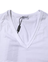 Dolce & Gabbana White Short Sleeves V-neck Underwear T-shirt