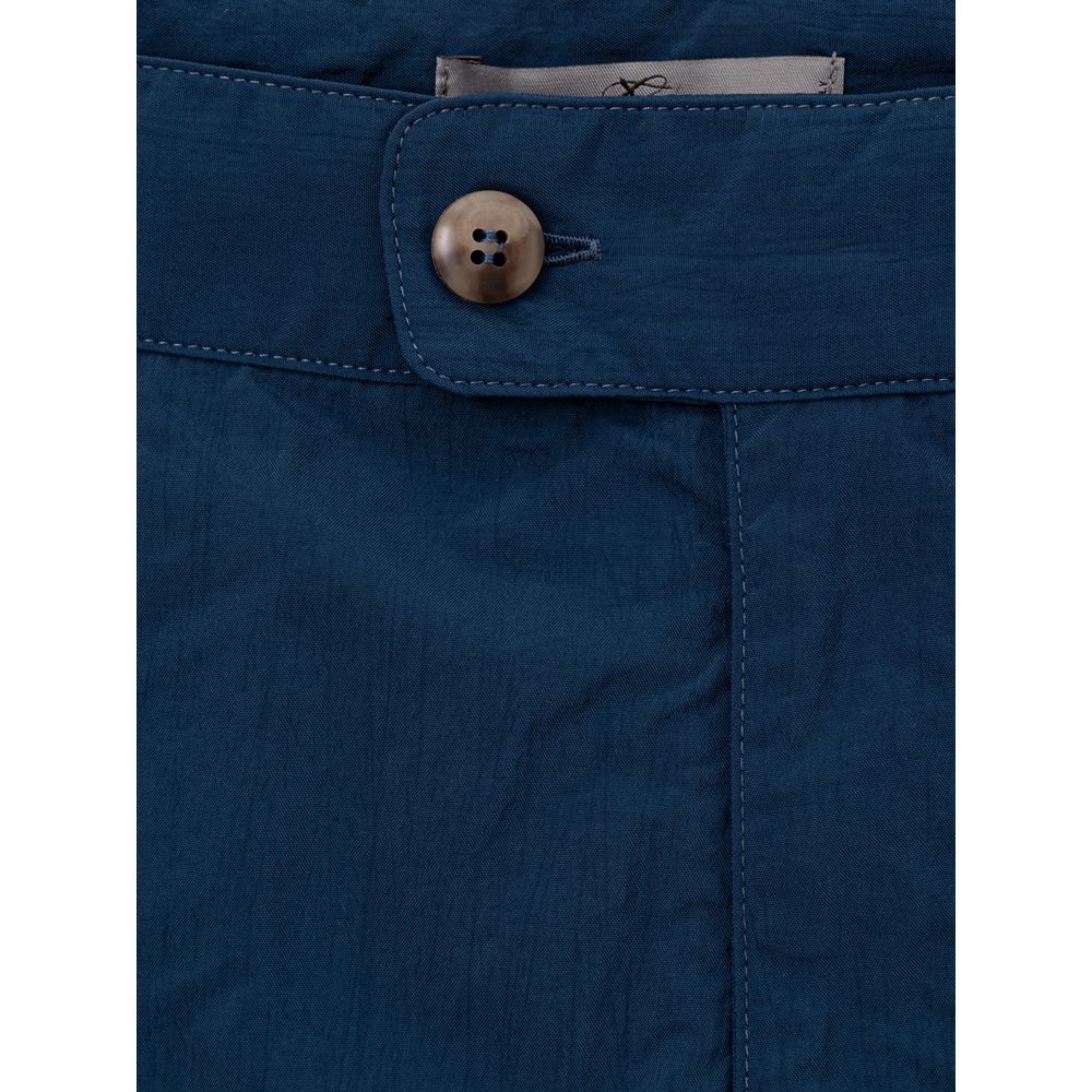 Canali Blue Polyamide Swim Short