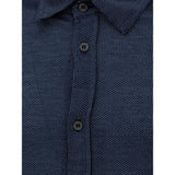 Canali Blue Cotton Shirt