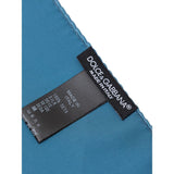 Dolce & Gabbana Light Blue Silk Pocket Square