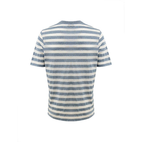 Gran Sasso Blue Cotton T-Shirt