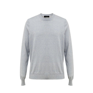 Gran Sasso Blue Cotton Sweater