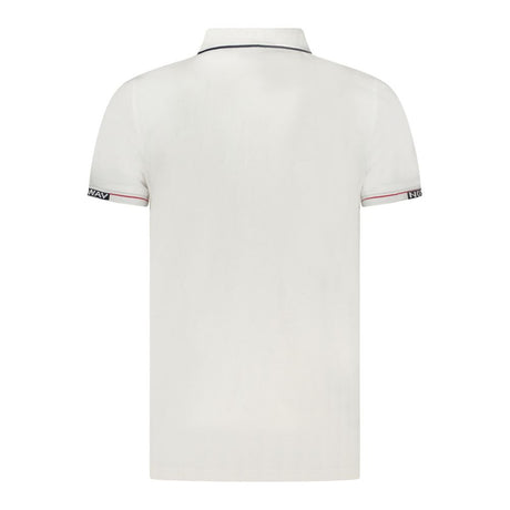 Norway 1963 White Cotton Men Polo Shirt