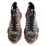 Dolce & Gabbana Multicolor Camouflage High Top Sneakers Shoes