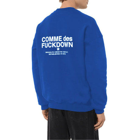 Comme Des Fuckdown Blue Cotton Sweater