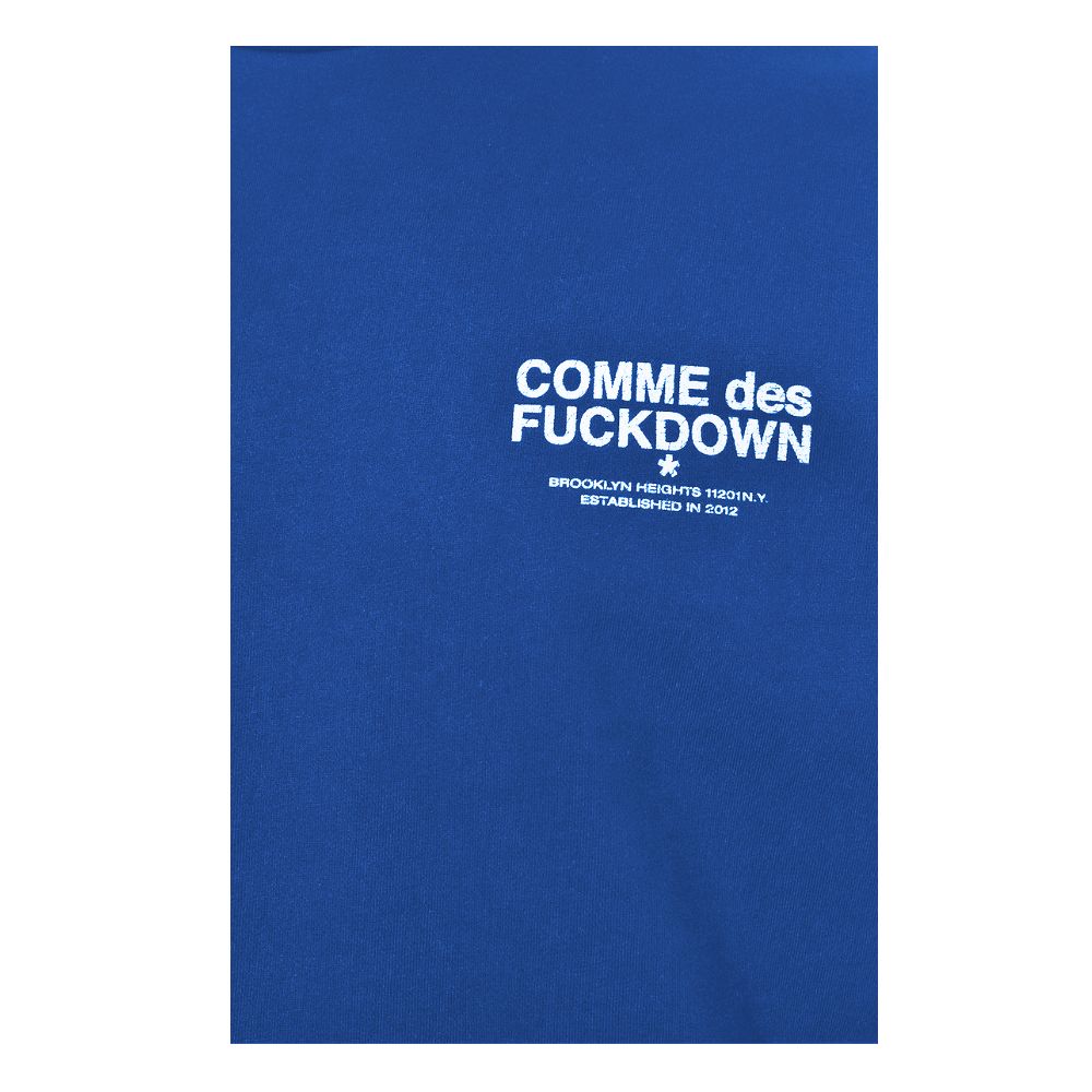 Comme Des Fuckdown Blue Cotton Sweater