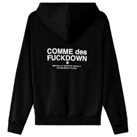 Comme Des Fuckdown Black Cotton Sweater