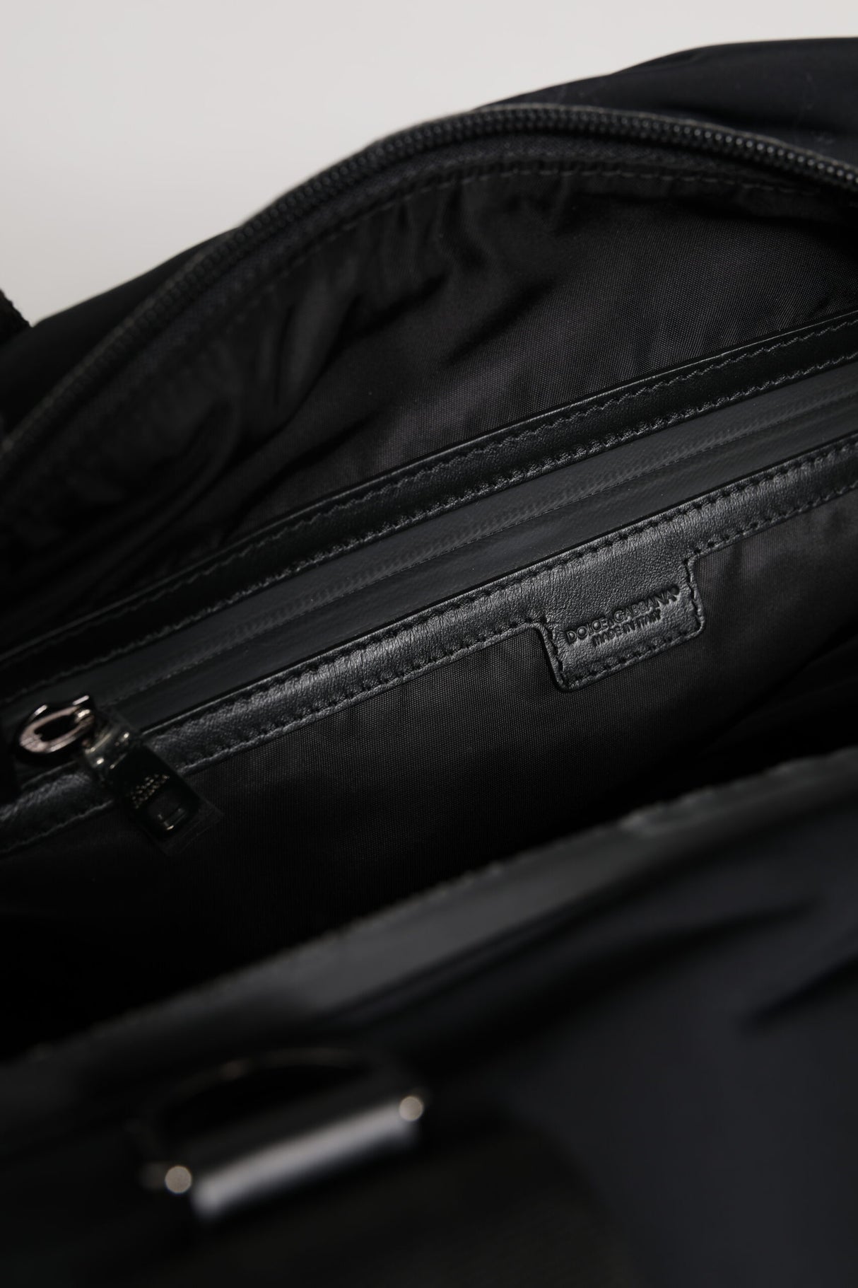 Dolce & Gabbana Black Maroon Hand Shoulder Duffel Travel Bag