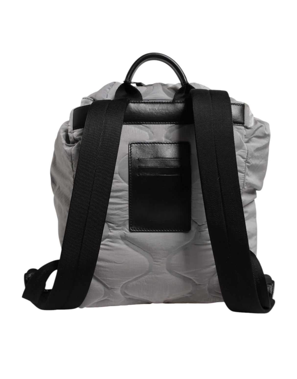Dolce & Gabbana Gray Milano Print Drawstring Travel Backpack Bag