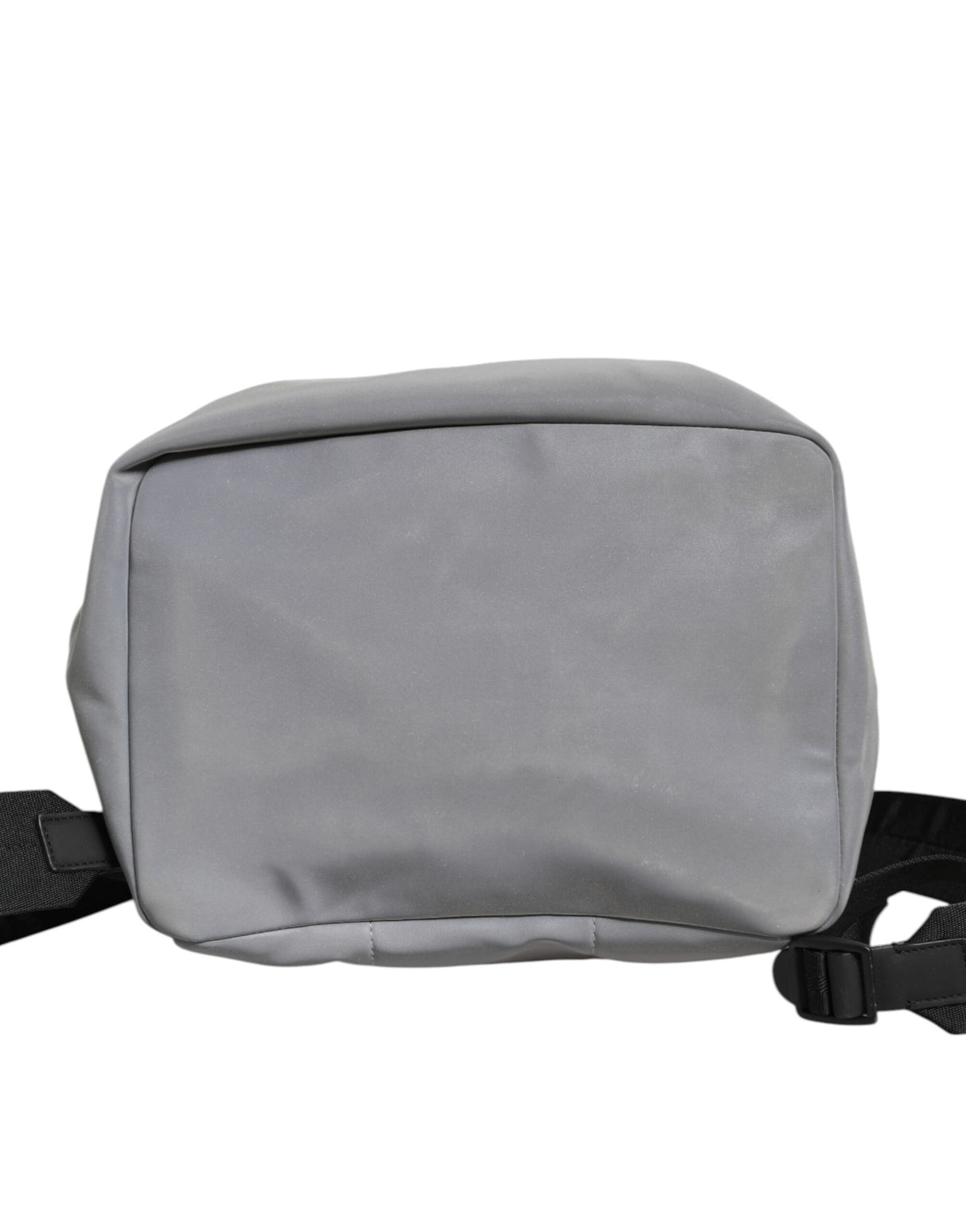 Dolce & Gabbana Gray Palermo Reflector Buckles Drawstring Backpack Bag