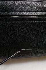 Dolce & Gabbana Black Palermo Backpack Hammered Calfskin Leather Bag
