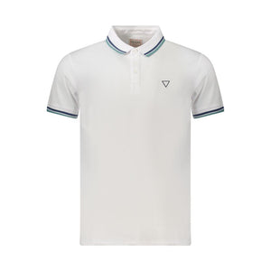 Guess Jeans White Cotton Men Polo Shirt