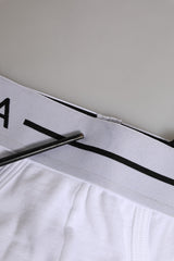 Dolce & Gabbana White Cotton Stretch Regular Brief Underwear