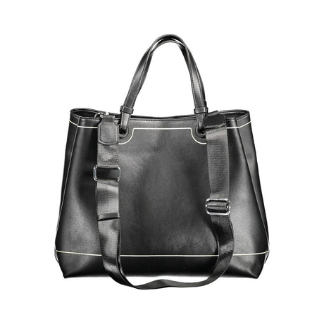 BYBLOS Black Polyurethane Women Handbag