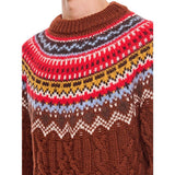 Moncler Grenoble Fair Isle Intarsia Cable-knit Wool Jumper