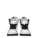 Dolce & Gabbana White Leather High Tops