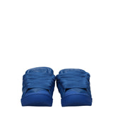 Lanvin Blue Leather Low Tops