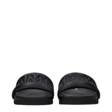 Ambush Black Leather Slippers Sandals