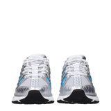 Versace Gray Fabric Athletic Sneakers