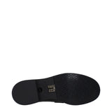 Stuart Weitzman Black Leather Slip-On Loafers