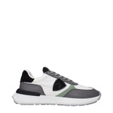 Philippe Model White Fabric Athletic Sneakers