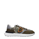 Philippe Model Green Fabric Chunky Sneakers