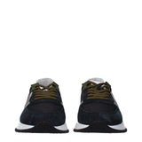 Philippe Model Blue Leather Athletic Sneakers