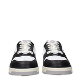 Versace White Leather Low Tops