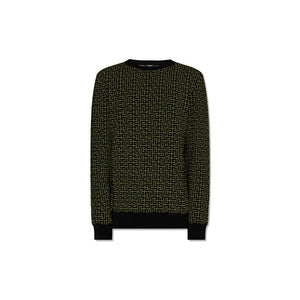 Balmain Green Wool Sweater